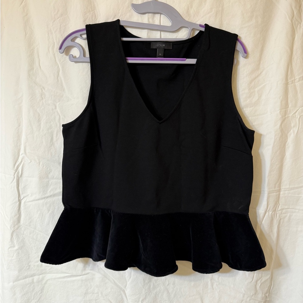 J.Crew Sleeveless Peplum Top